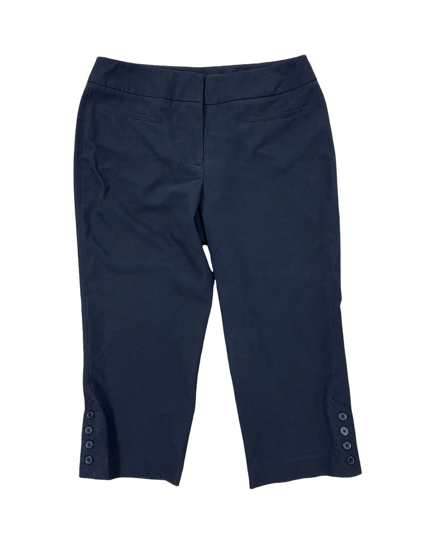 Pants Cropped By Larry Levine In Black, Size:M