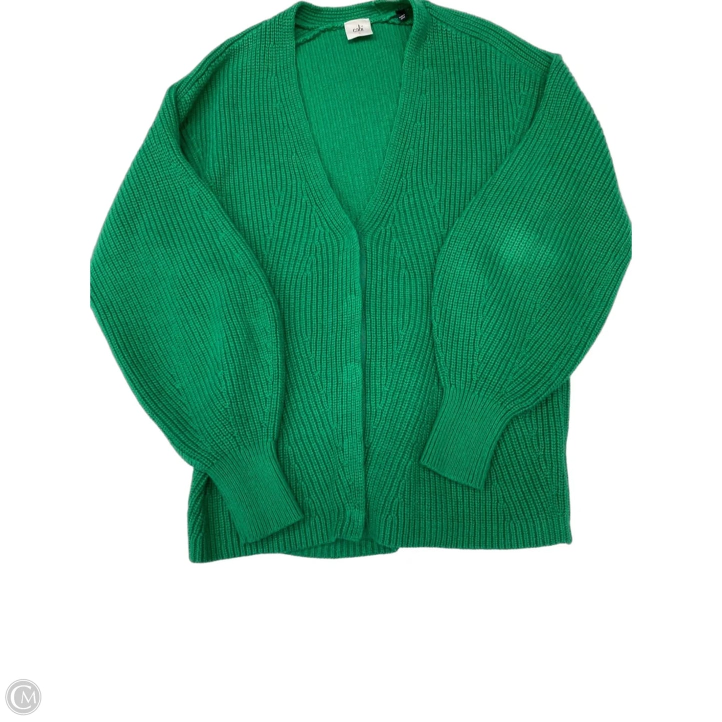 Sweater Cardigan By Cabi In Green, Size: S