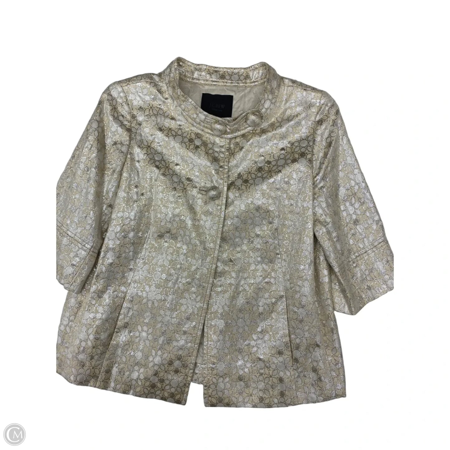 Blazer By J. Crew In Cream & Tan, Size: 2