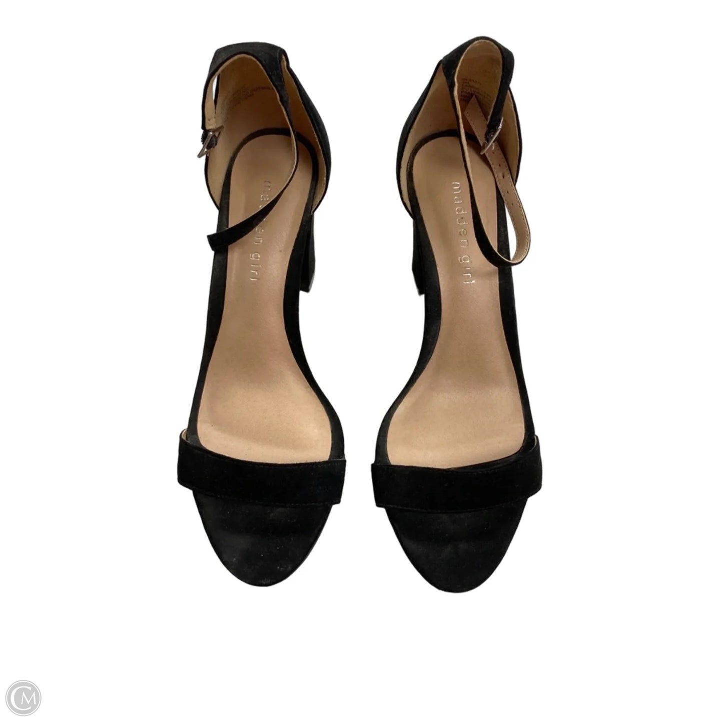 Sandals Heels Block By Steve Madden In Black, Size: 9