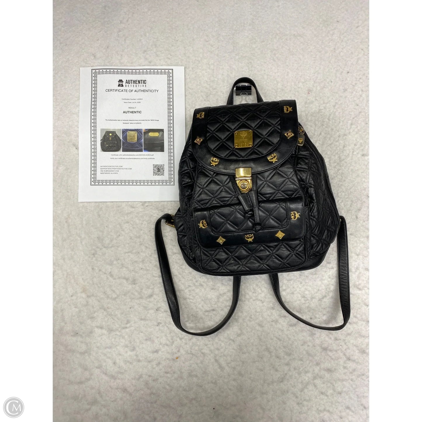 Backpack Luxury Designer By Mcm, Size: Large