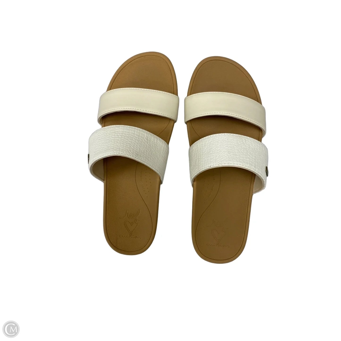 Sandals Flats By Reef In Ivory, Size: 9
