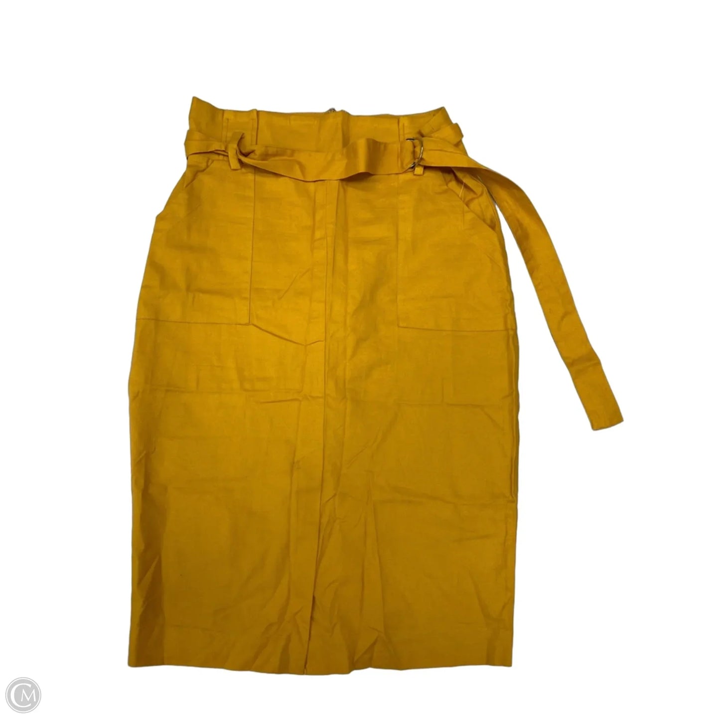 Skirt Midi By New York And Co In Yellow, Size: 12