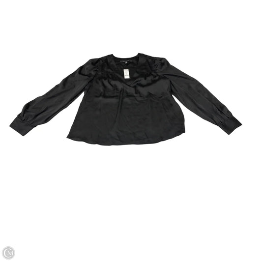 Top Long Sleeve By White House Black Market In Black, Size: M