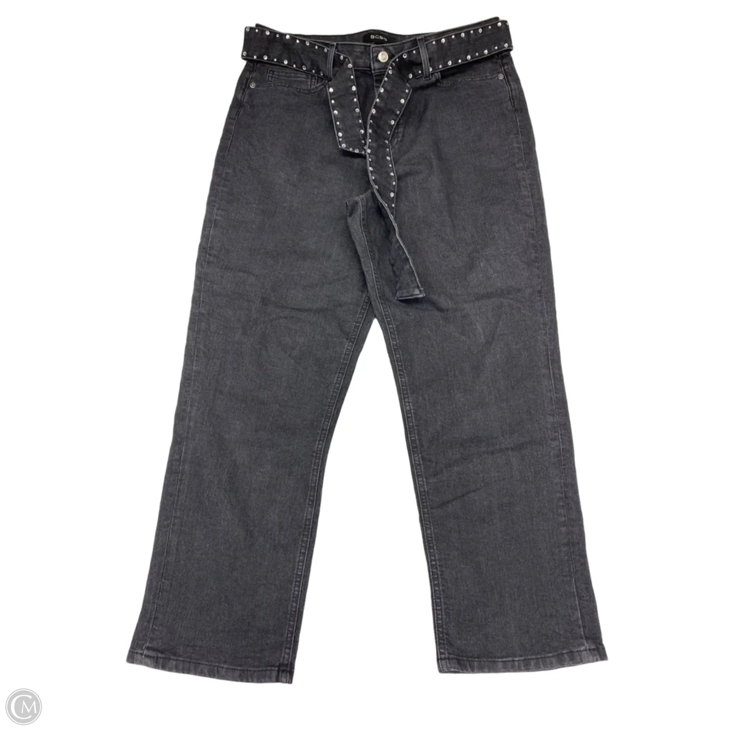 Jeans Straight By Bcbg In Black Denim, Size: 12