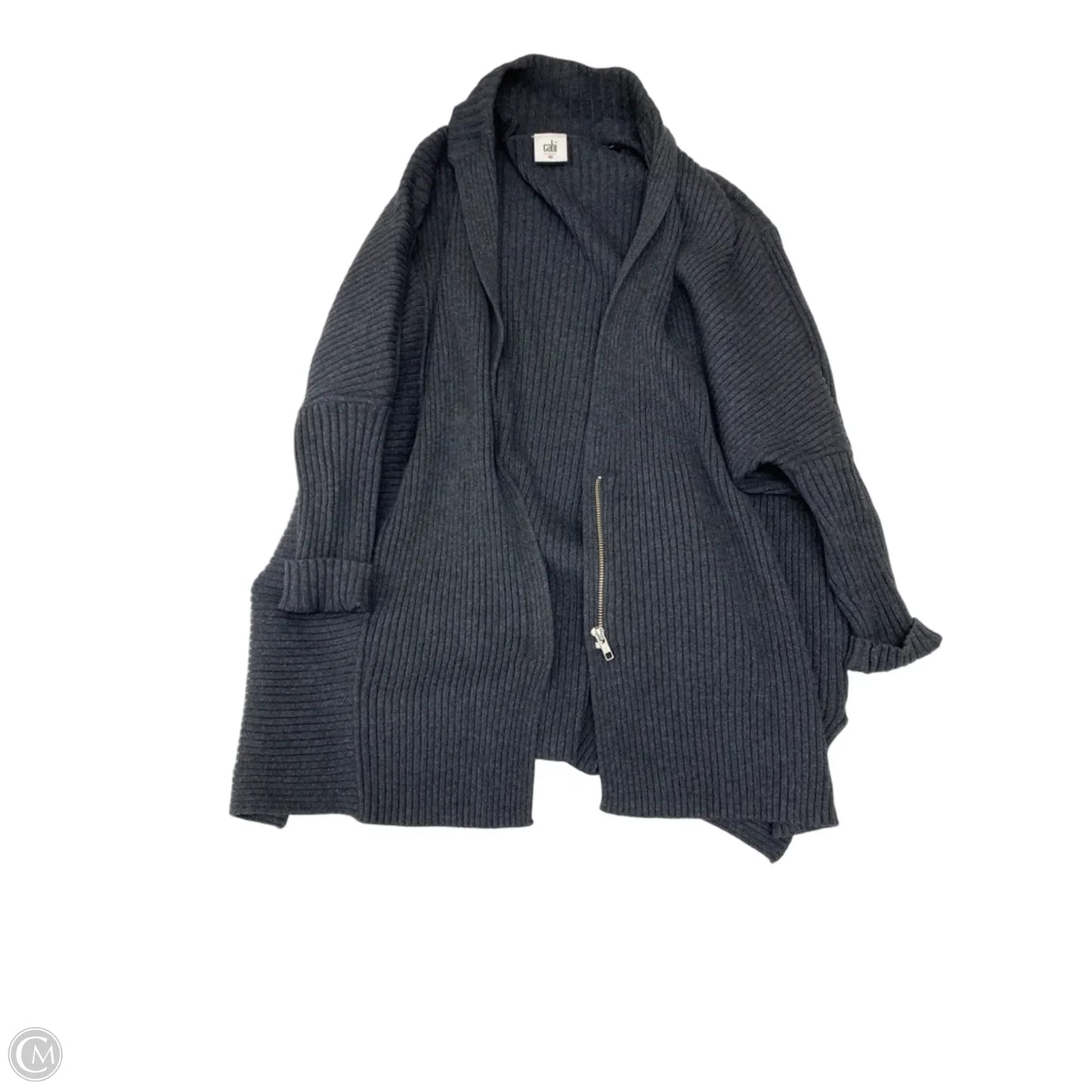 Sweater Cardigan By Cabi In Grey, Size: Xs