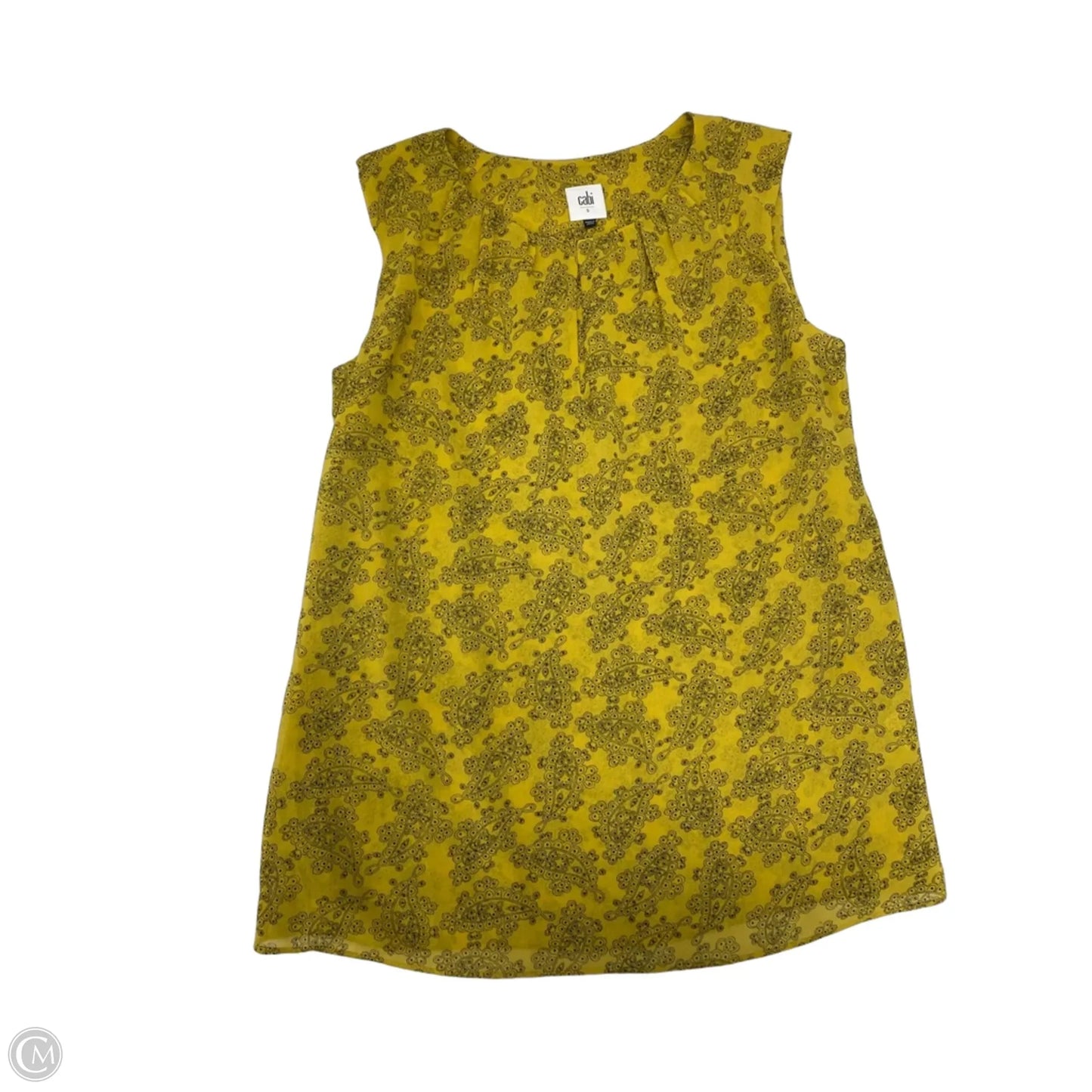 Blouse Sleeveless By Cabi In Paisley Print, Size: S