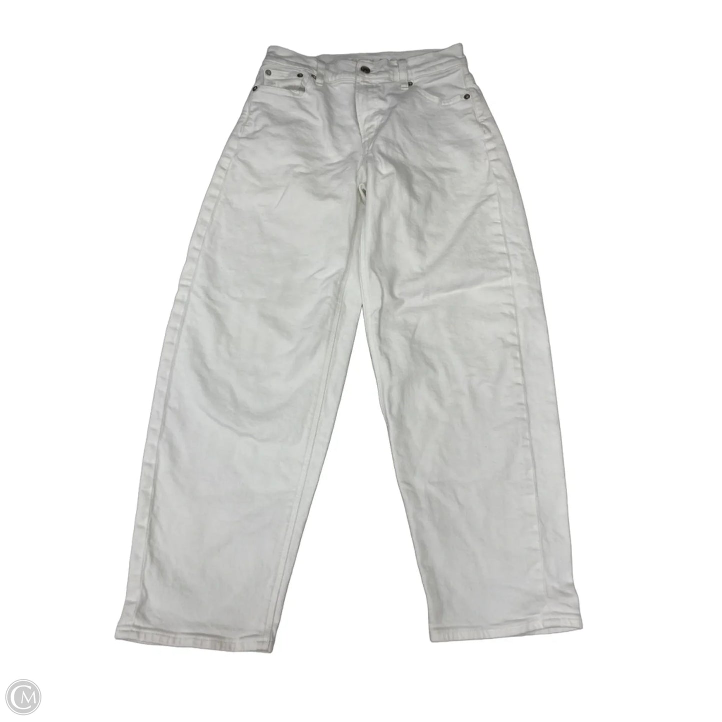 Jeans Wide Leg By American Eagle In White Denim, Size: 0