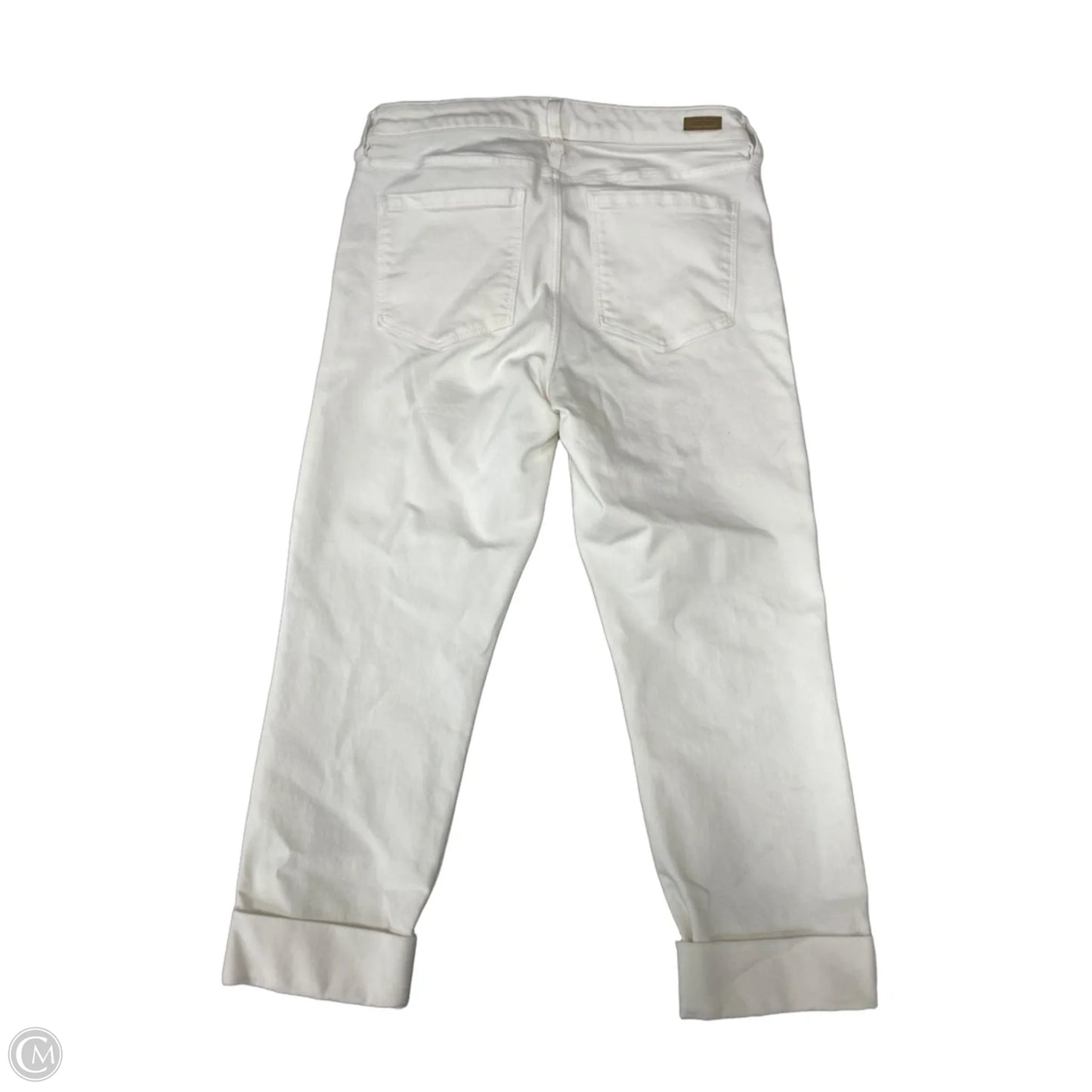 Jeans Straight By Liverpool In White Denim, Size: 10