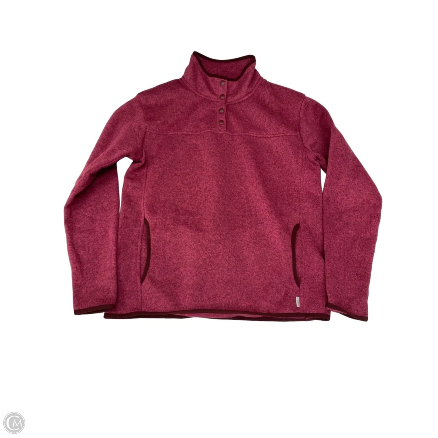 Sweatshirt Collar By Eddie Bauer In Pink, Size: M