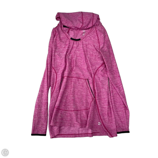 Athletic Top Long Sleeve Hoodie By Clothes Mentor In Pink, Size: Xl