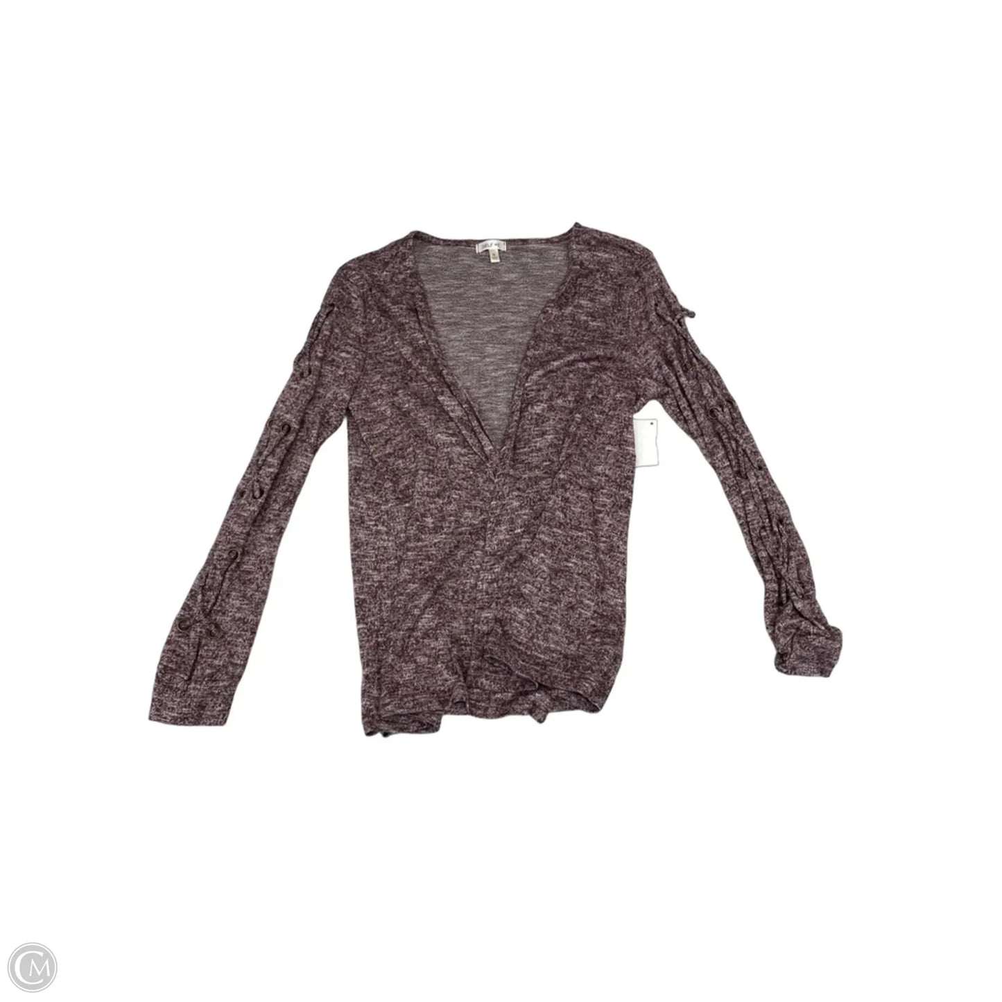 Cardigan By Selfie Leslie In Purple, Size: M