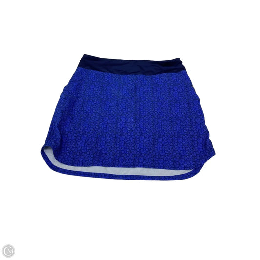 Athletic Skort By Patagonia In Black & Blue, Size: M