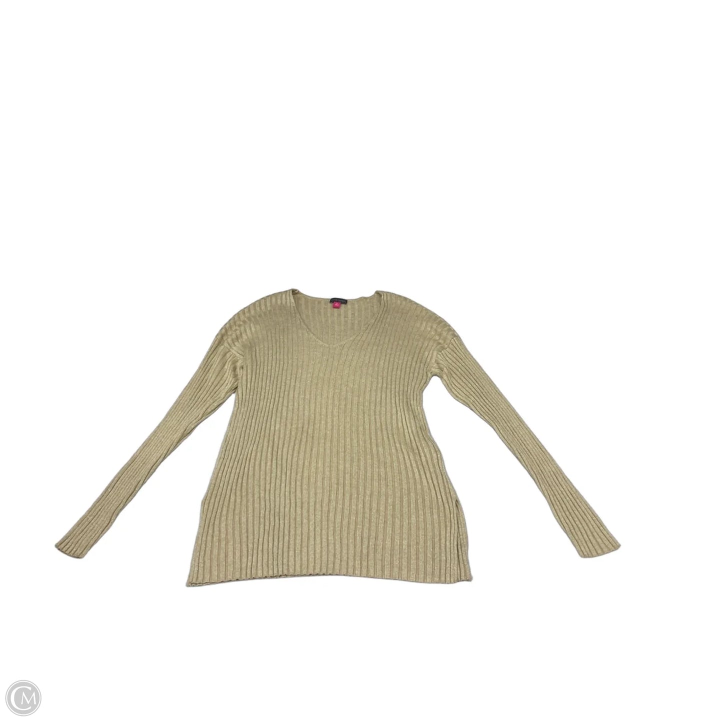Top Long Sleeve By Vince Camuto In Beige, Size: Xl