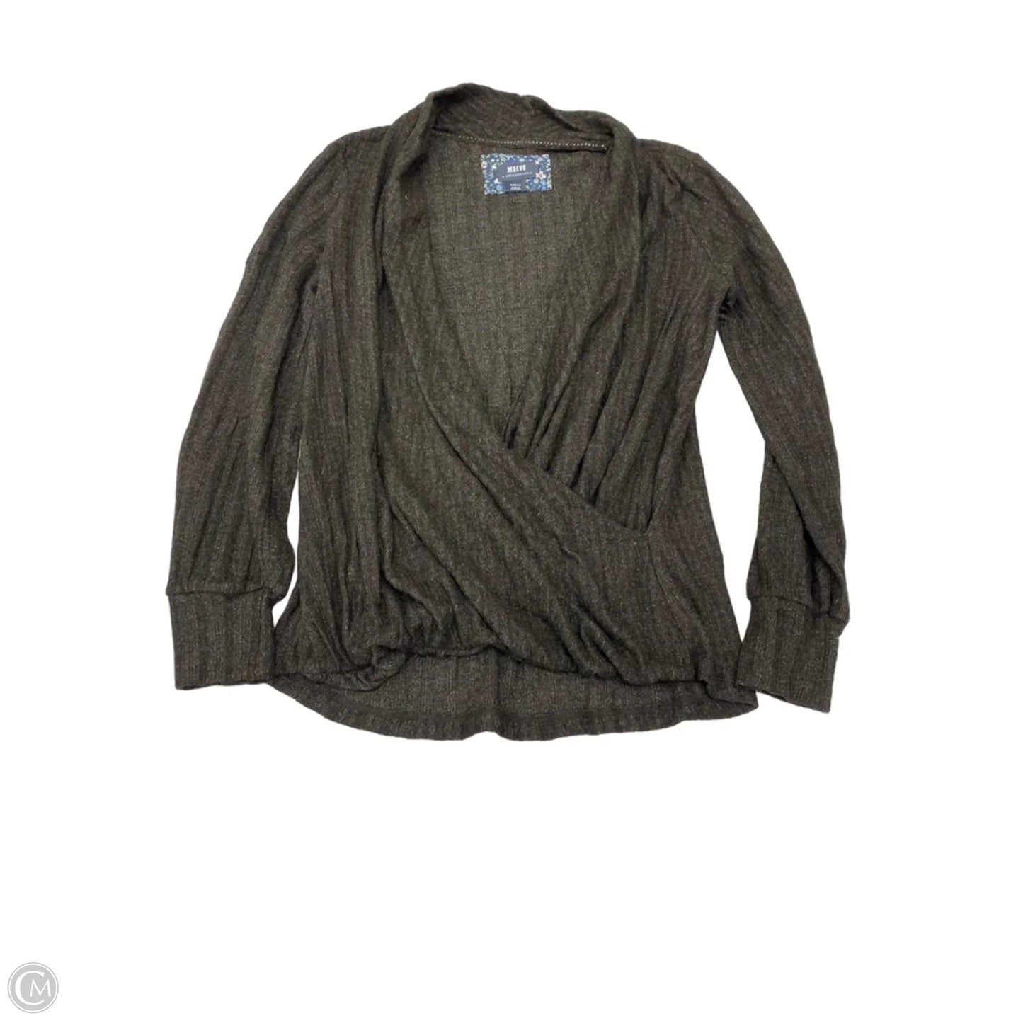Top Long Sleeve By Maeve In Brown, Size: S