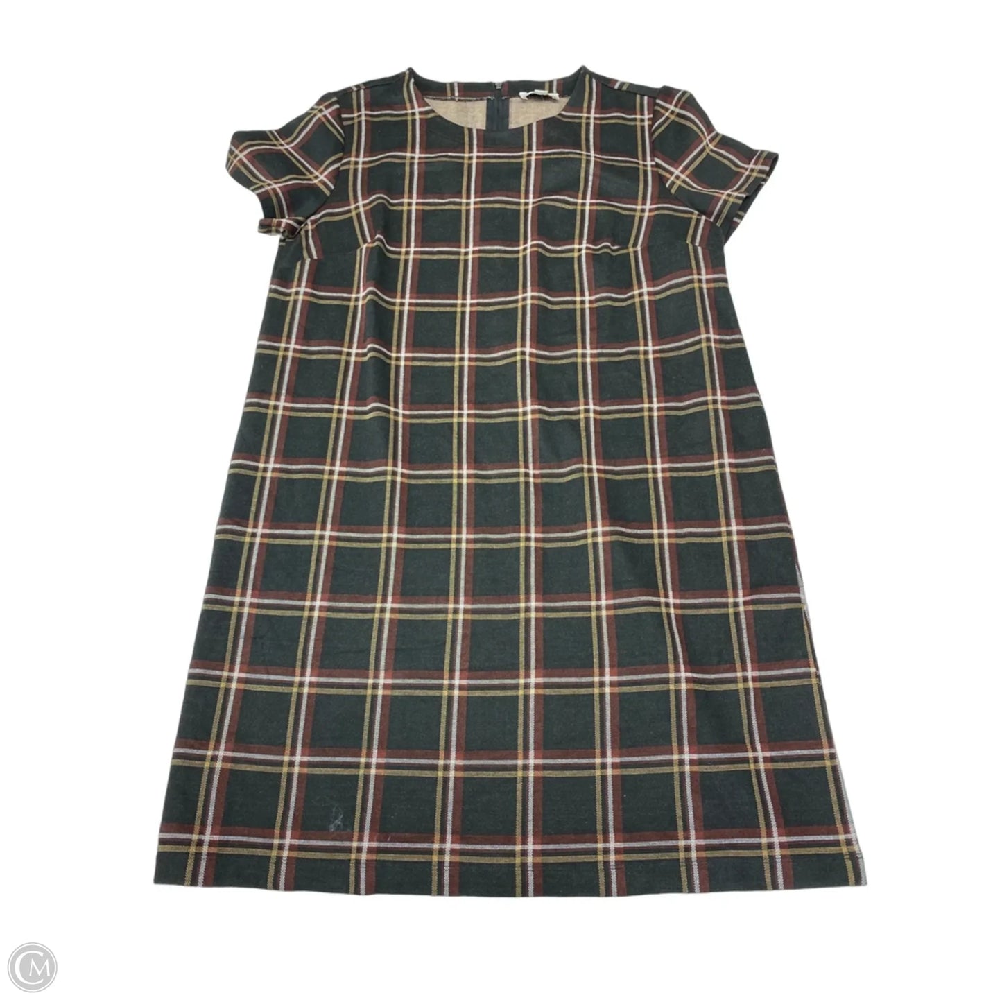 Dress Casual Short By Loft In Plaid Pattern, Size: L