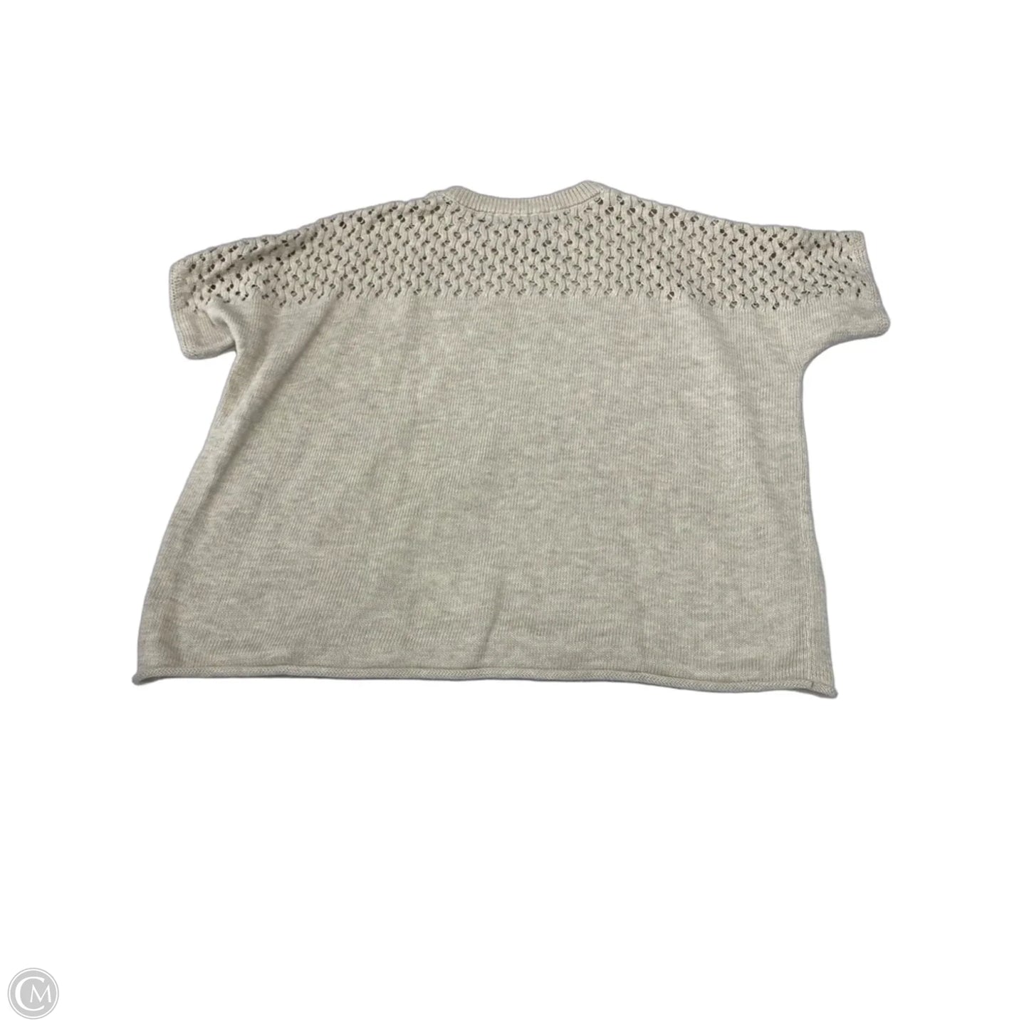 Sweater Short Sleeve By Fate In Cream, Size: L