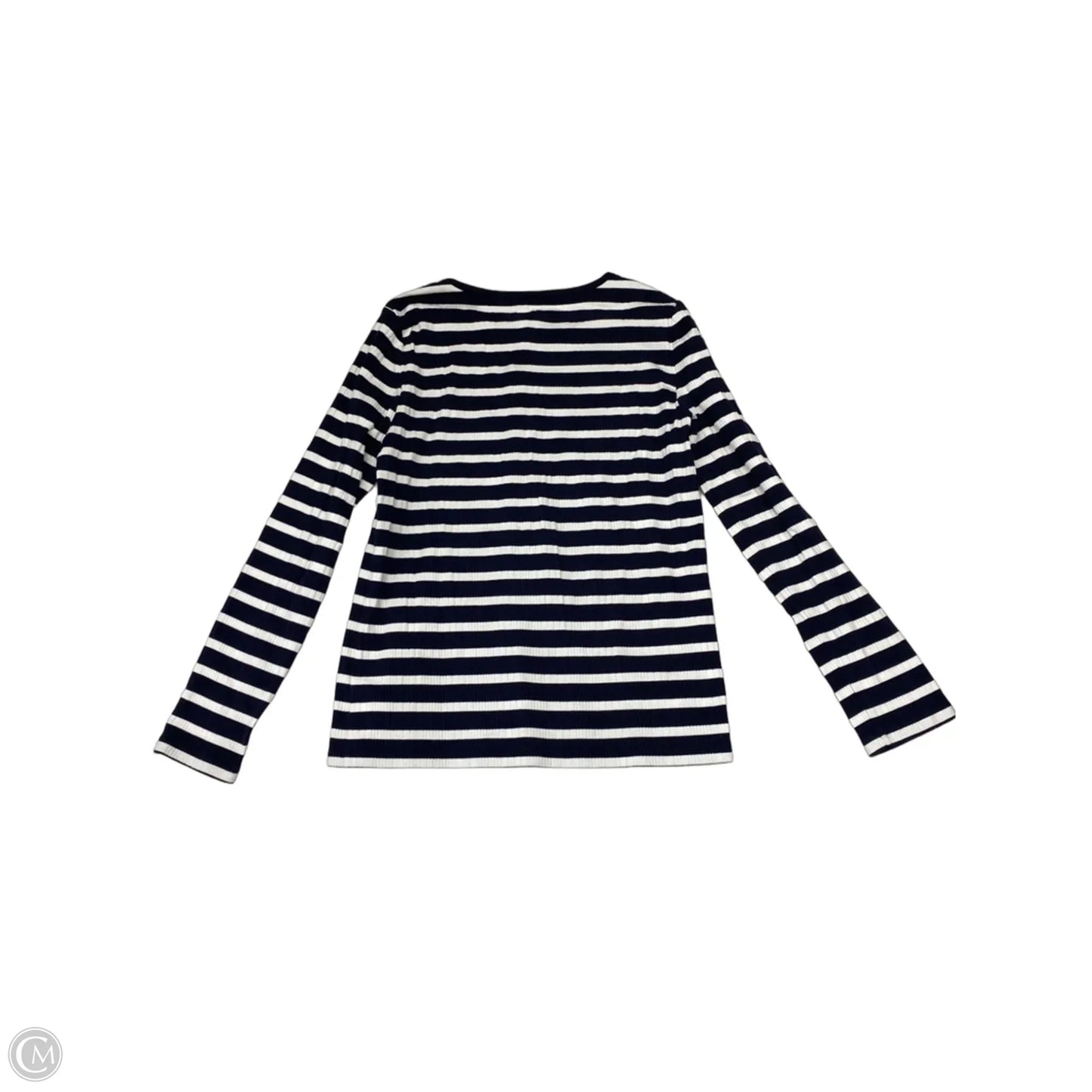 Cardigan By Talbots In Striped Pattern, Size: M