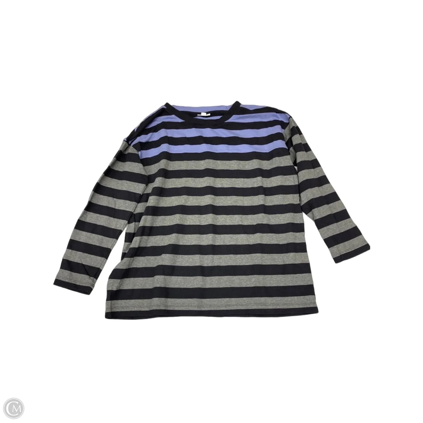 Top Long Sleeve By J. Jill In Striped Pattern, Size: L