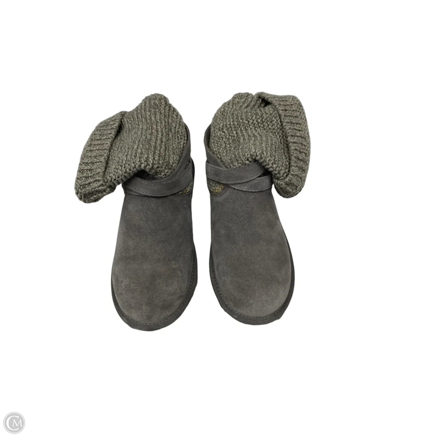 Boots Designer By Ugg In Grey, Size: 9