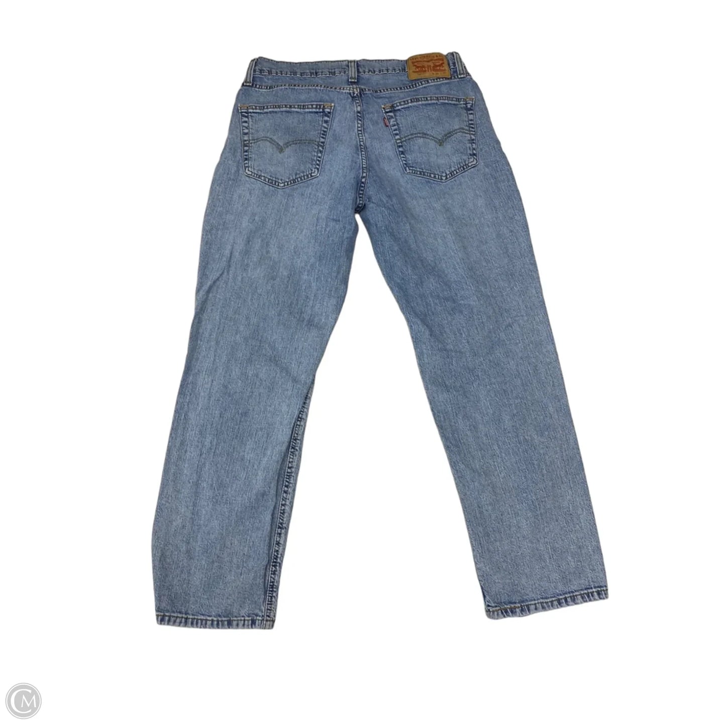 Jeans Straight By Levis In Blue Denim, Size: 16