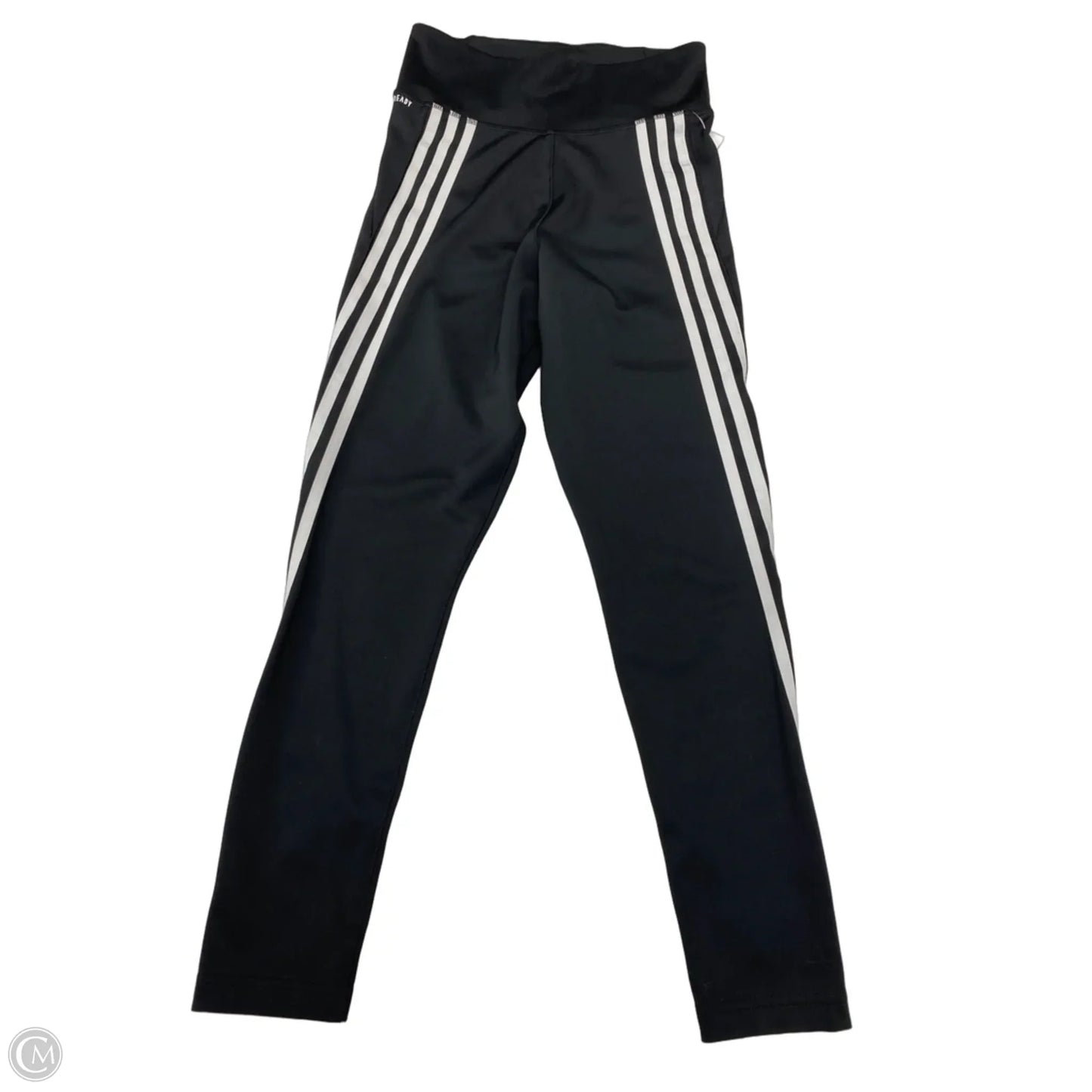 Athletic Leggings By Adidas In Black & White, Size: S