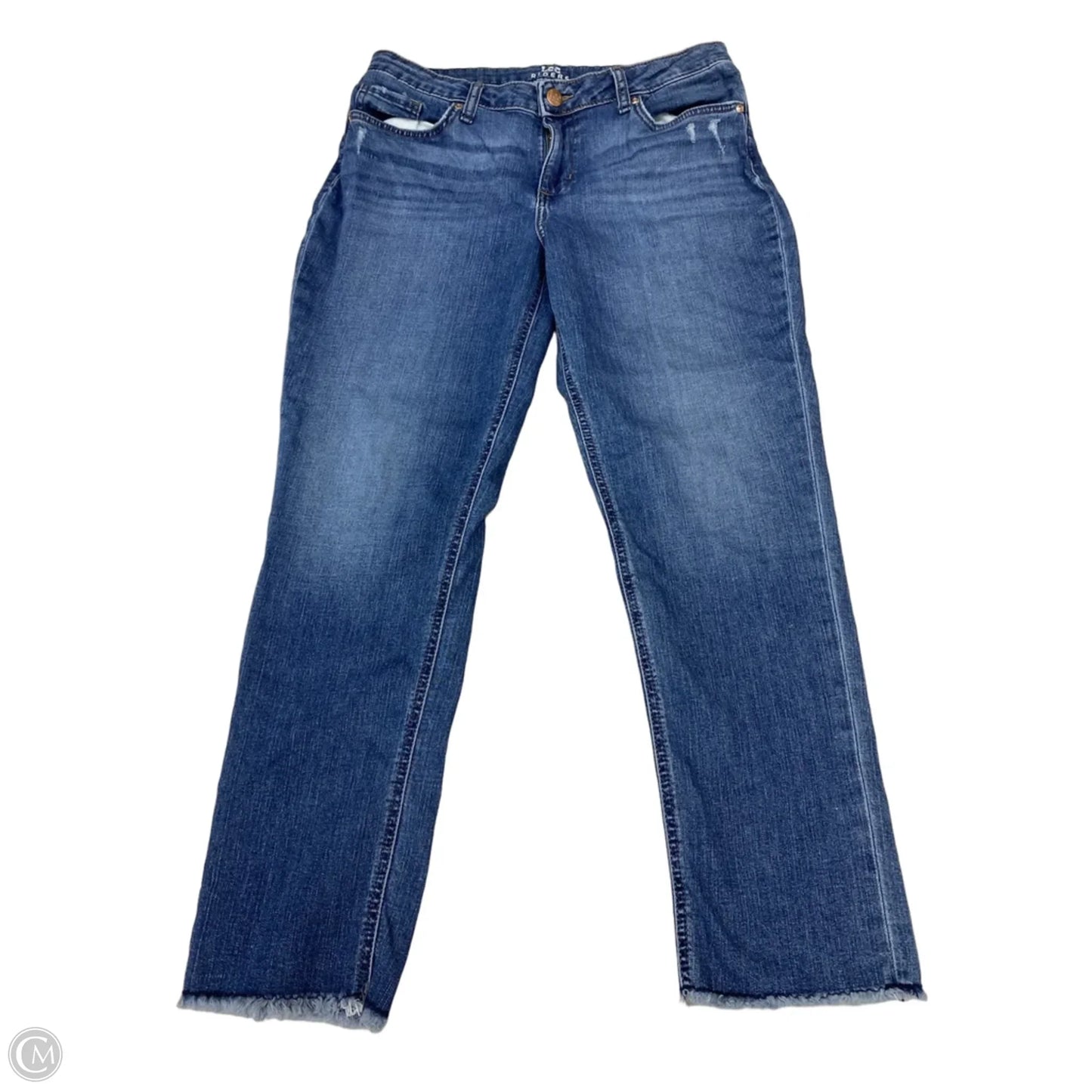 Jeans Skinny By Lee In Blue Denim, Size: 12