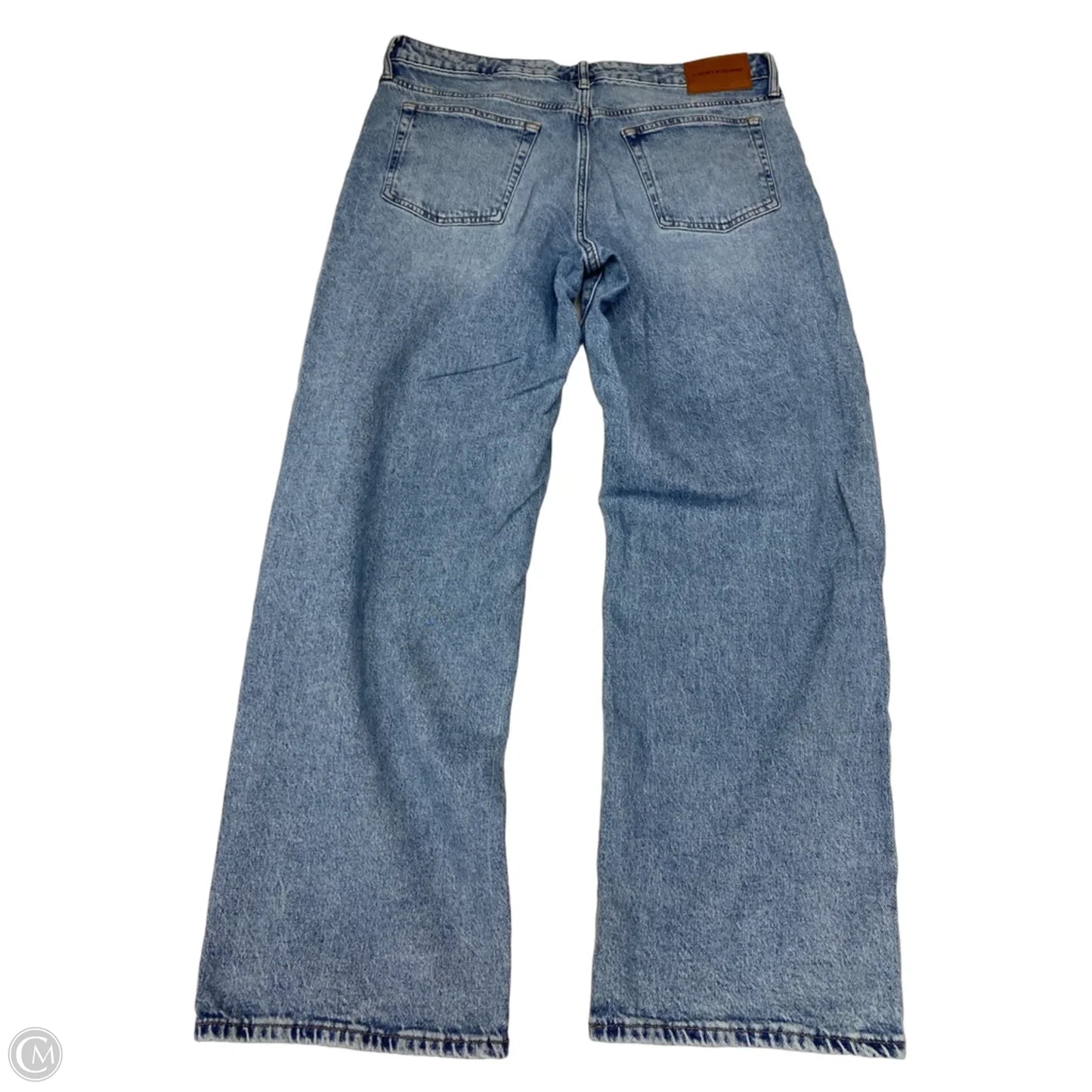 Jeans Wide Leg By Lucky Brand In Blue Denim, Size: 14
