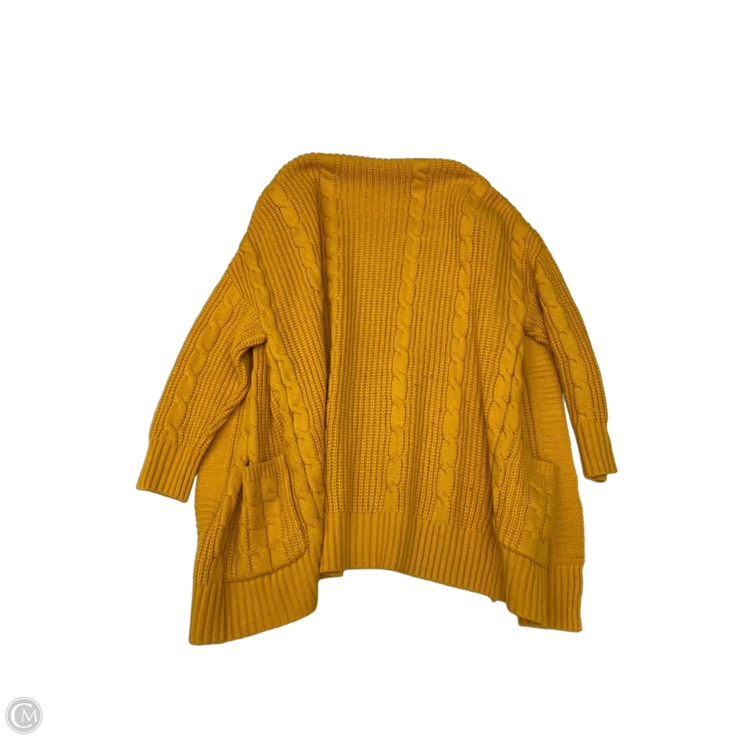 Sweater Cardigan By Clothes Mentor In Orange, Size: S