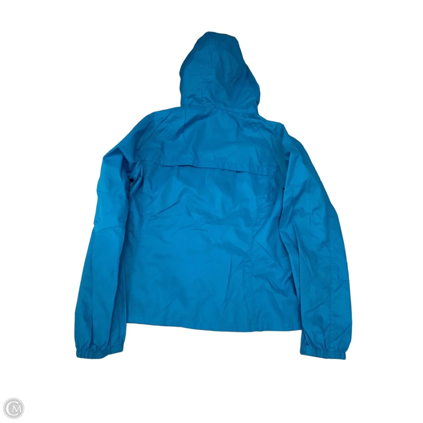 Jacket Windbreaker By Eddie Bauer In Blue, Size: M