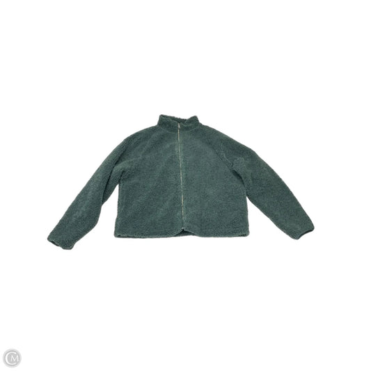 Jacket Faux Fur & Sherpa By Cotton On In Green, Size: Xl