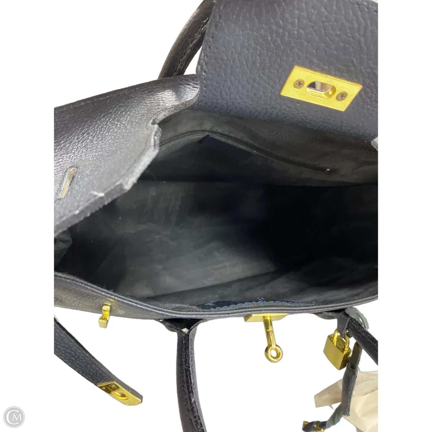 Handbag Leather By Cmc, Size: Large