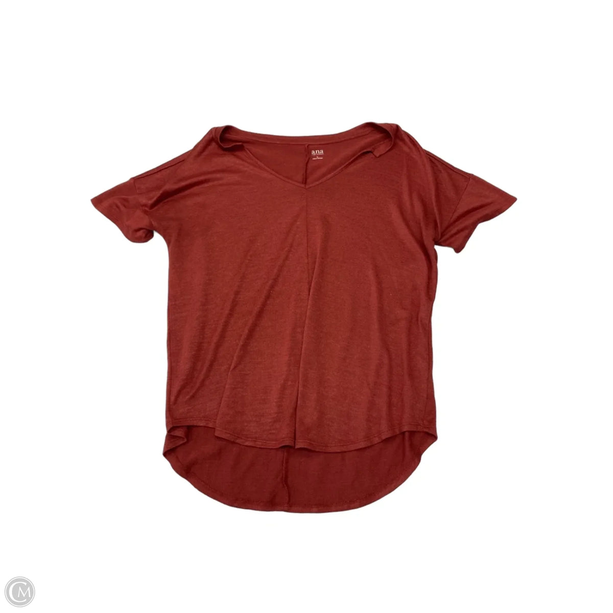Top Short Sleeve Basic By Ana In Brown, Size: L