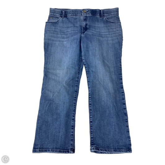 Jeans Straight By Lee In Blue Denim, Size: 20