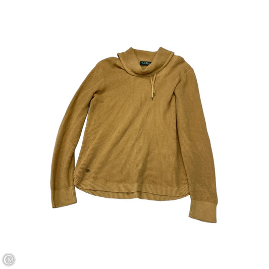 Sweatshirt Collar By Lauren By Ralph Lauren In Brown, Size: L