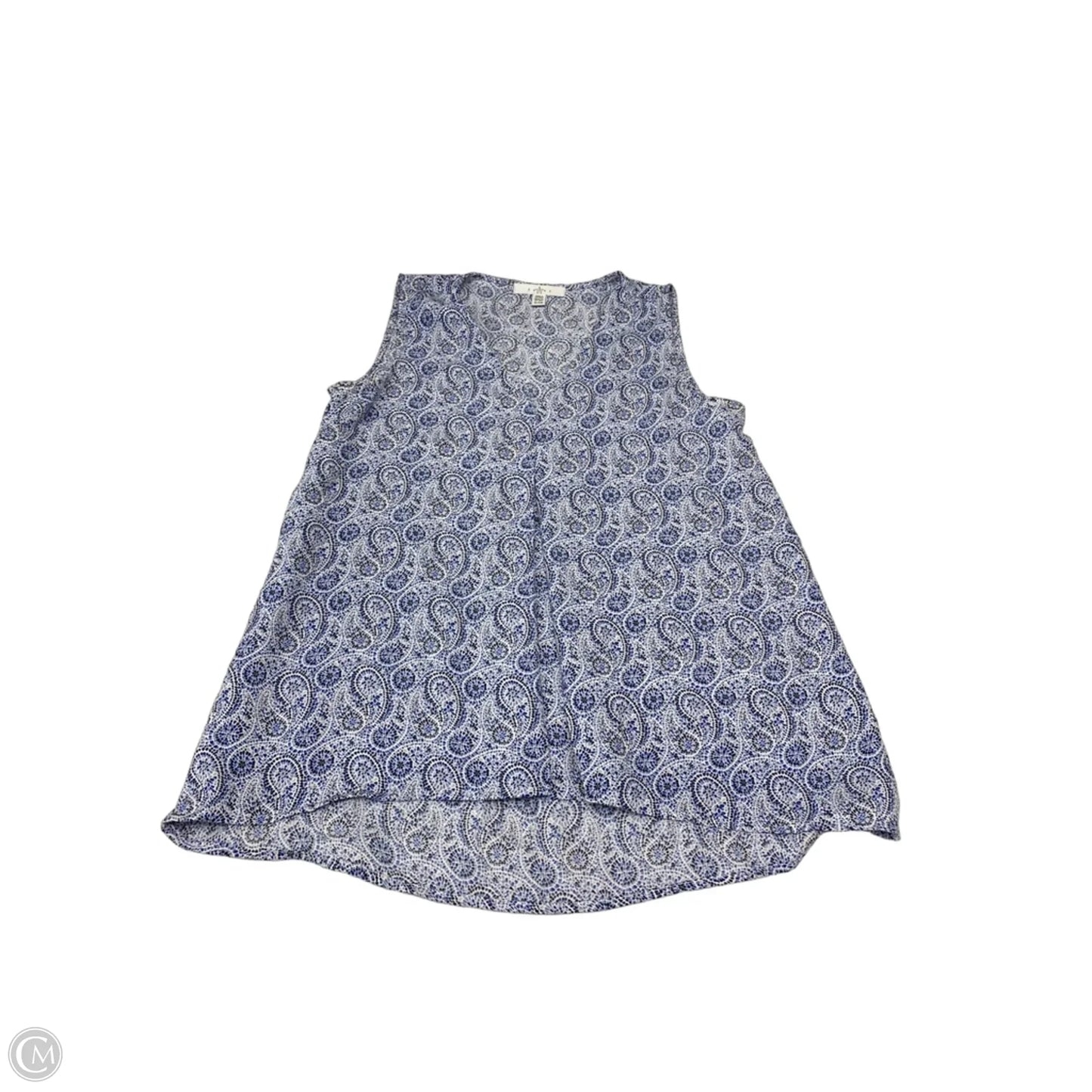 Blouse Sleeveless By Fever In Paisley Print, Size: S