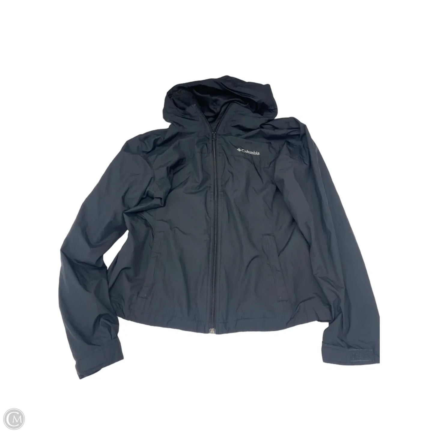 Jacket Windbreaker By Columbia In Black, Size: M
