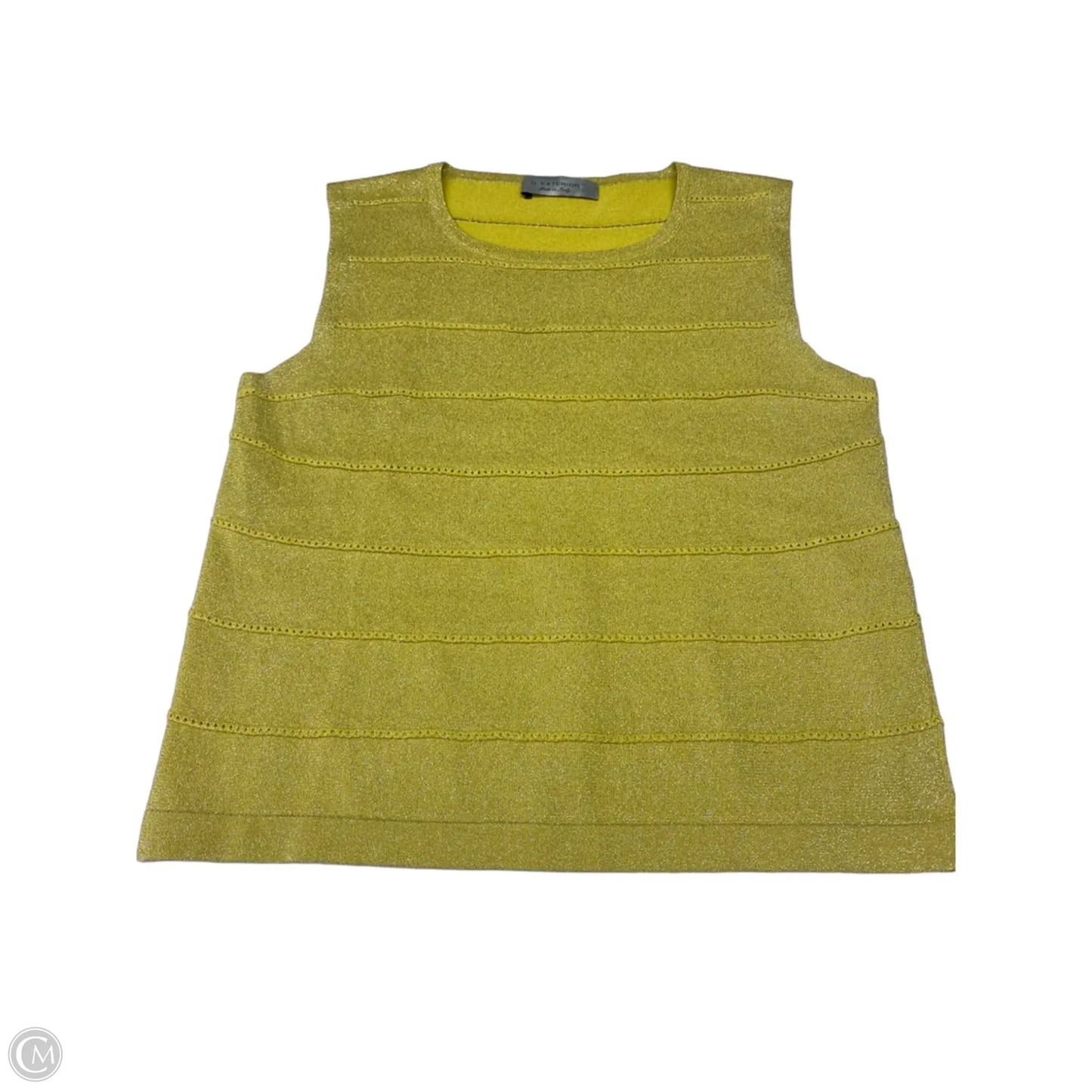 Top Sleeveless By Cmc In Yellow, Size: L