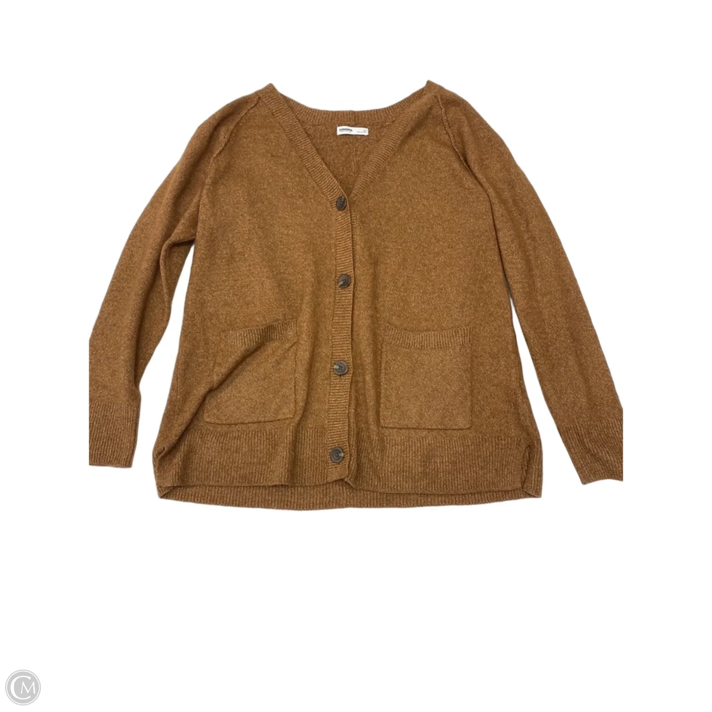 Sweater Cardigan By Sonoma In Brown, Size: Xl
