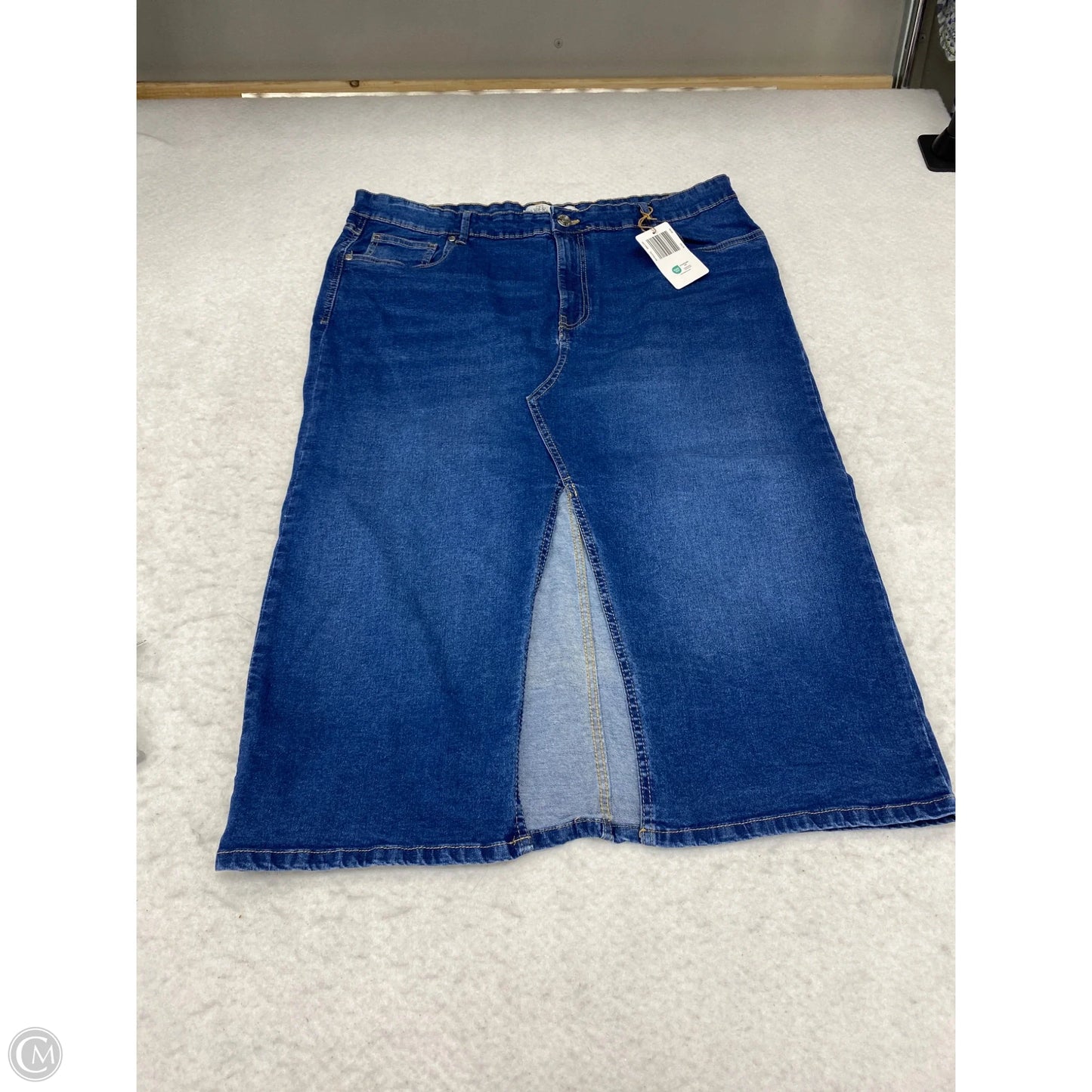 Skirt Maxi By Serra In Blue Denim, Size: 16