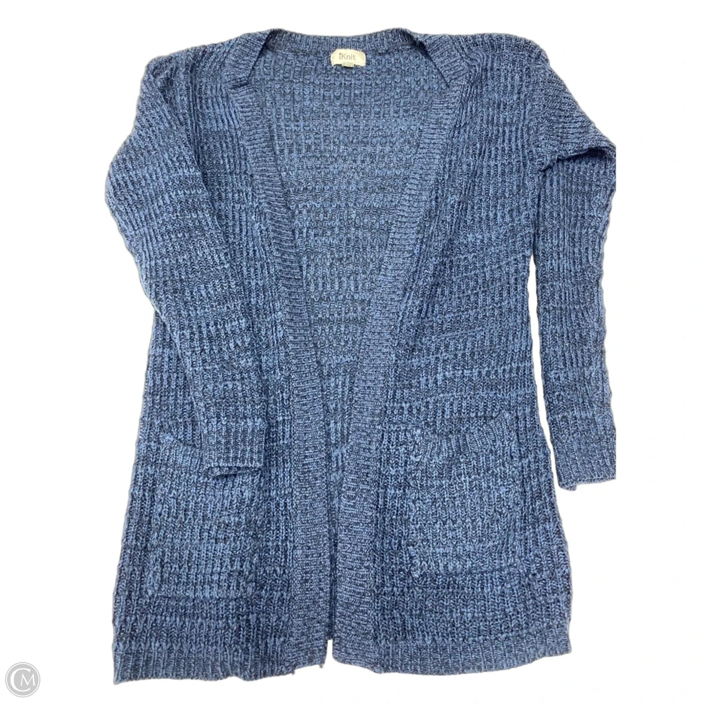 Sweater Cardigan By Clothes Mentor In Navy, Size: L