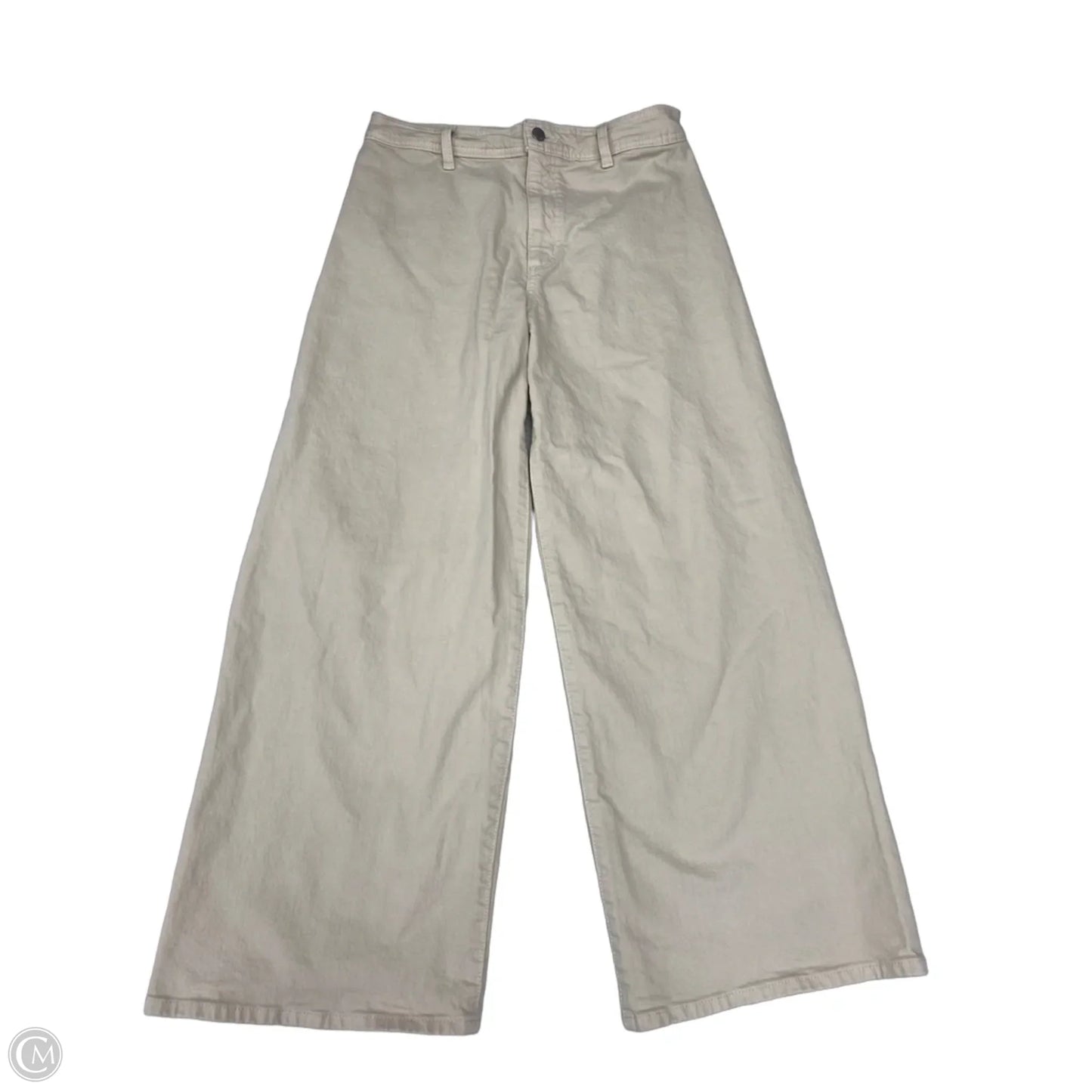 Jeans Wide Leg By Universal Thread In Cream Denim, Size: 8