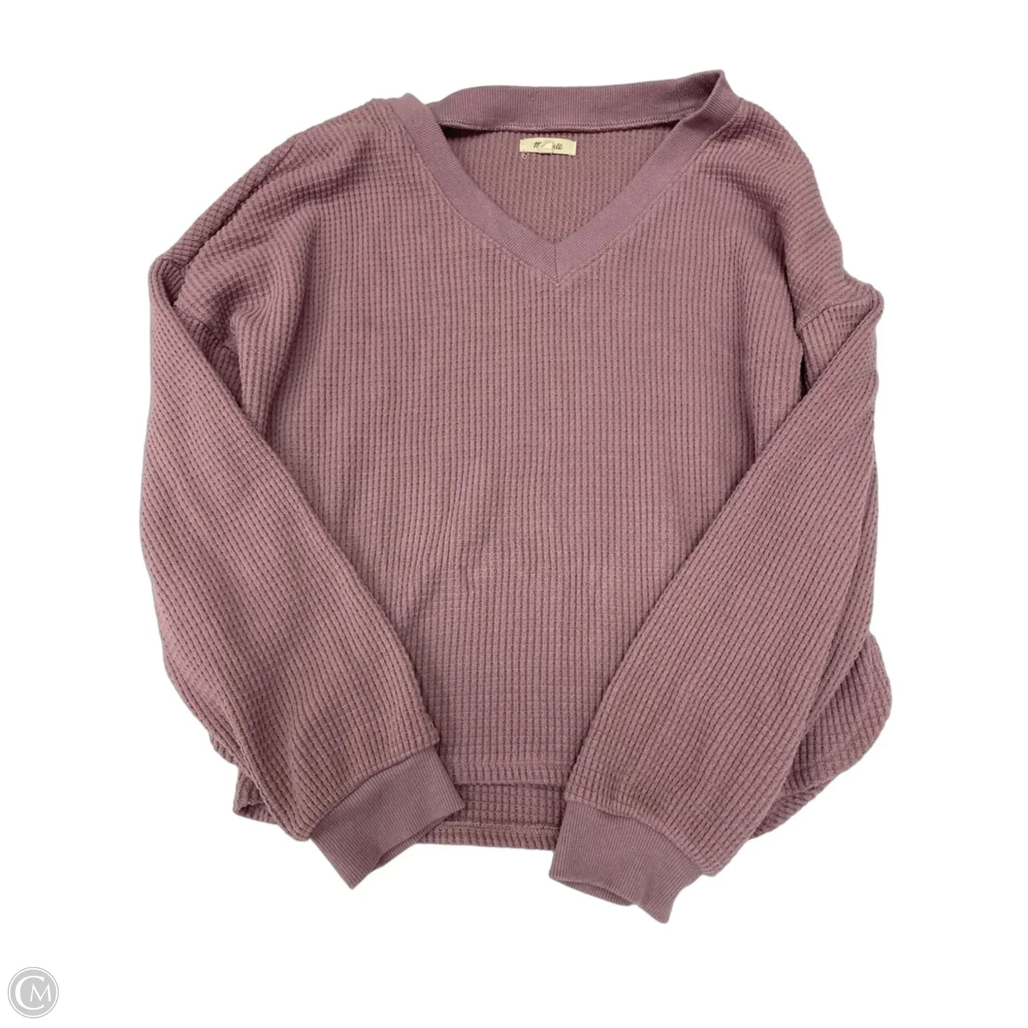 Top Long Sleeve By Madewell In Mauve, Size: M