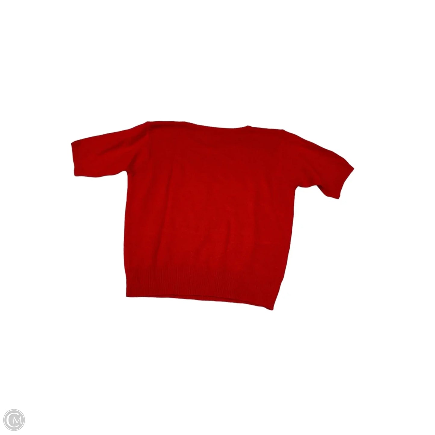 Top Short Sleeve Basic By Casual Corner In Red, Size: M