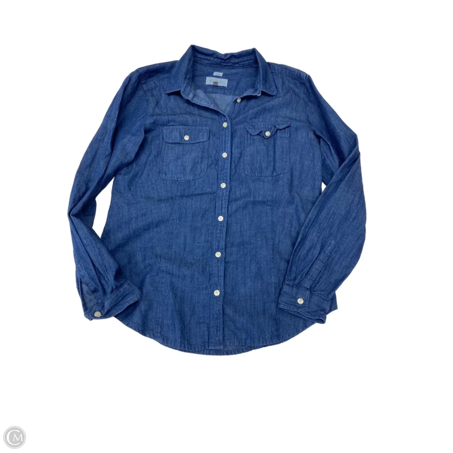 Top Long Sleeve By Loft In Blue, Size: S