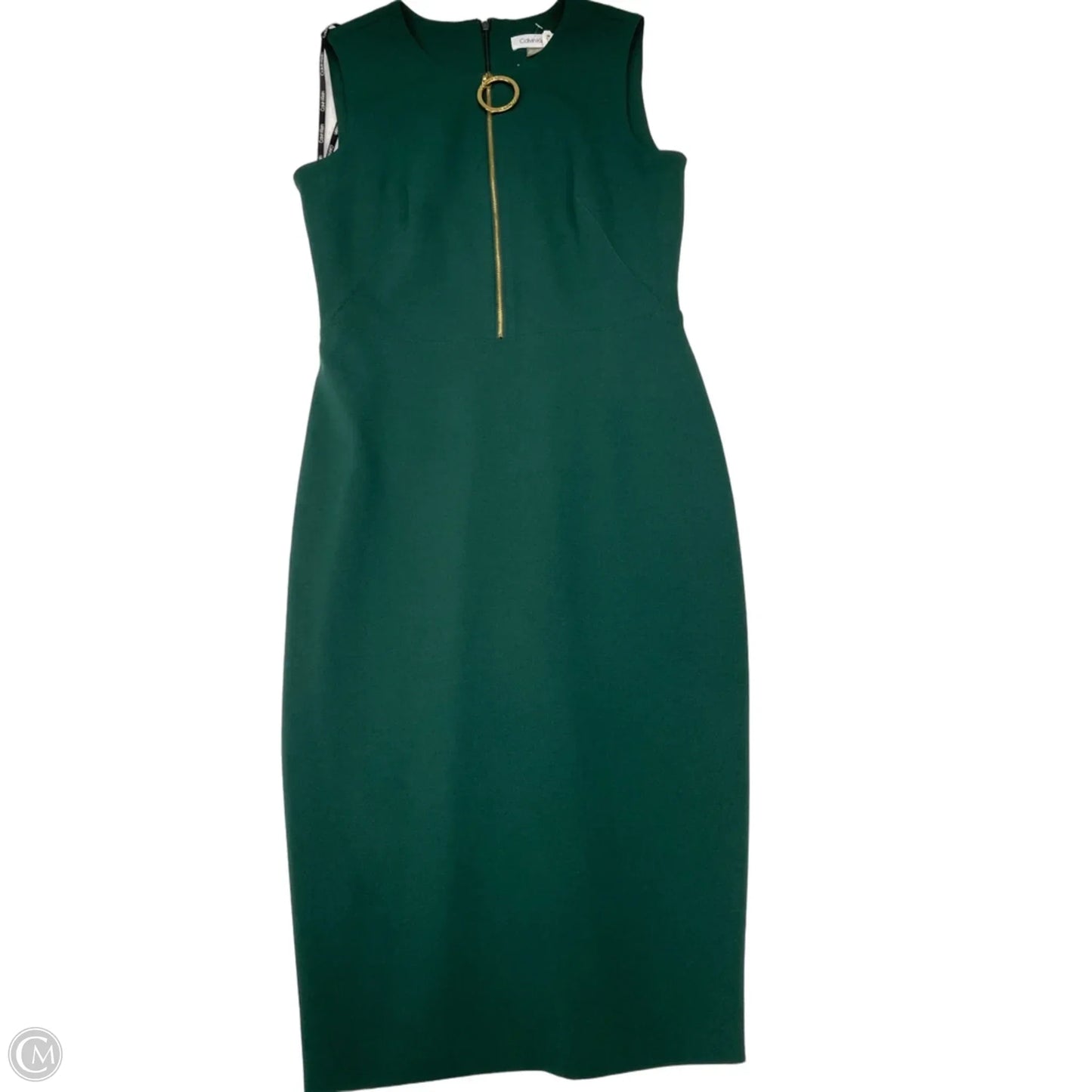 Dress Work By Calvin Klein In Green, Size: Xs