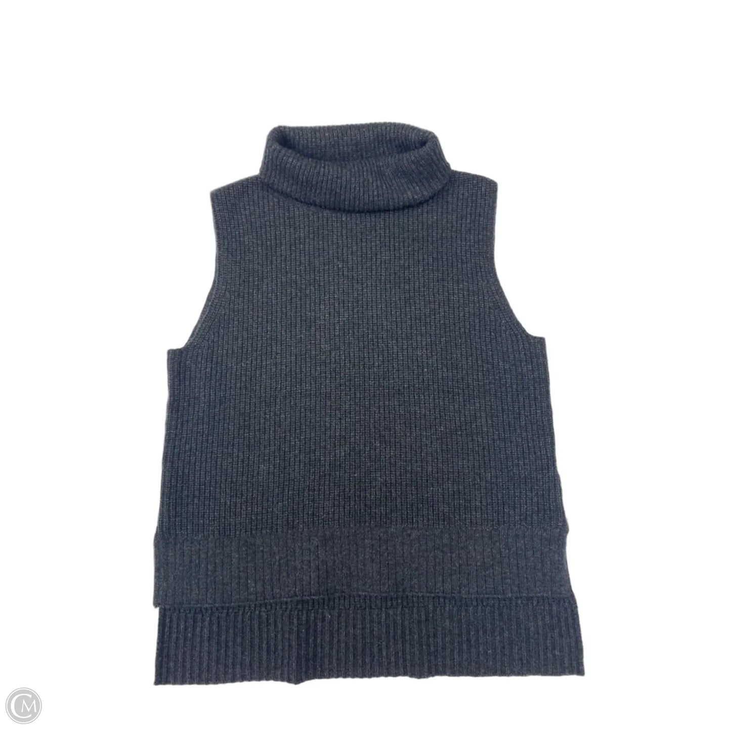 Sweater Short Sleeve By Magaschoni In Grey, Size: S