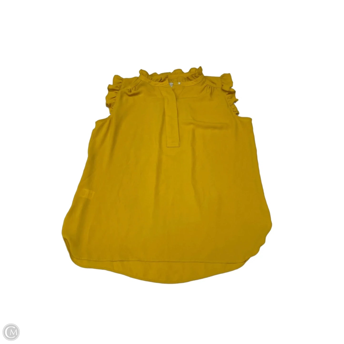 Blouse Sleeveless By Loft In Yellow, Size: S