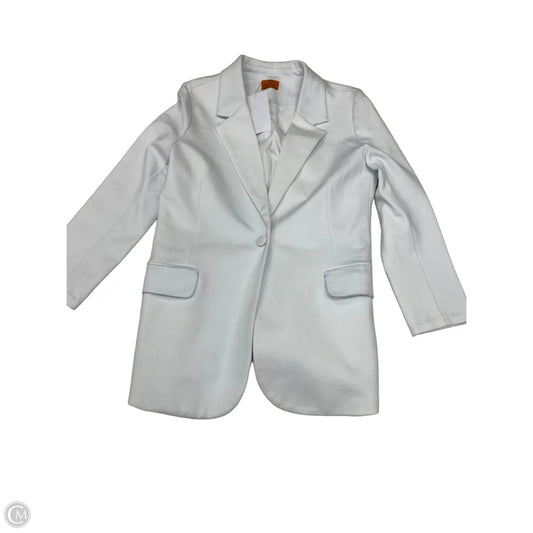 Blazer By Clothes Mentor In White, Size: Xl