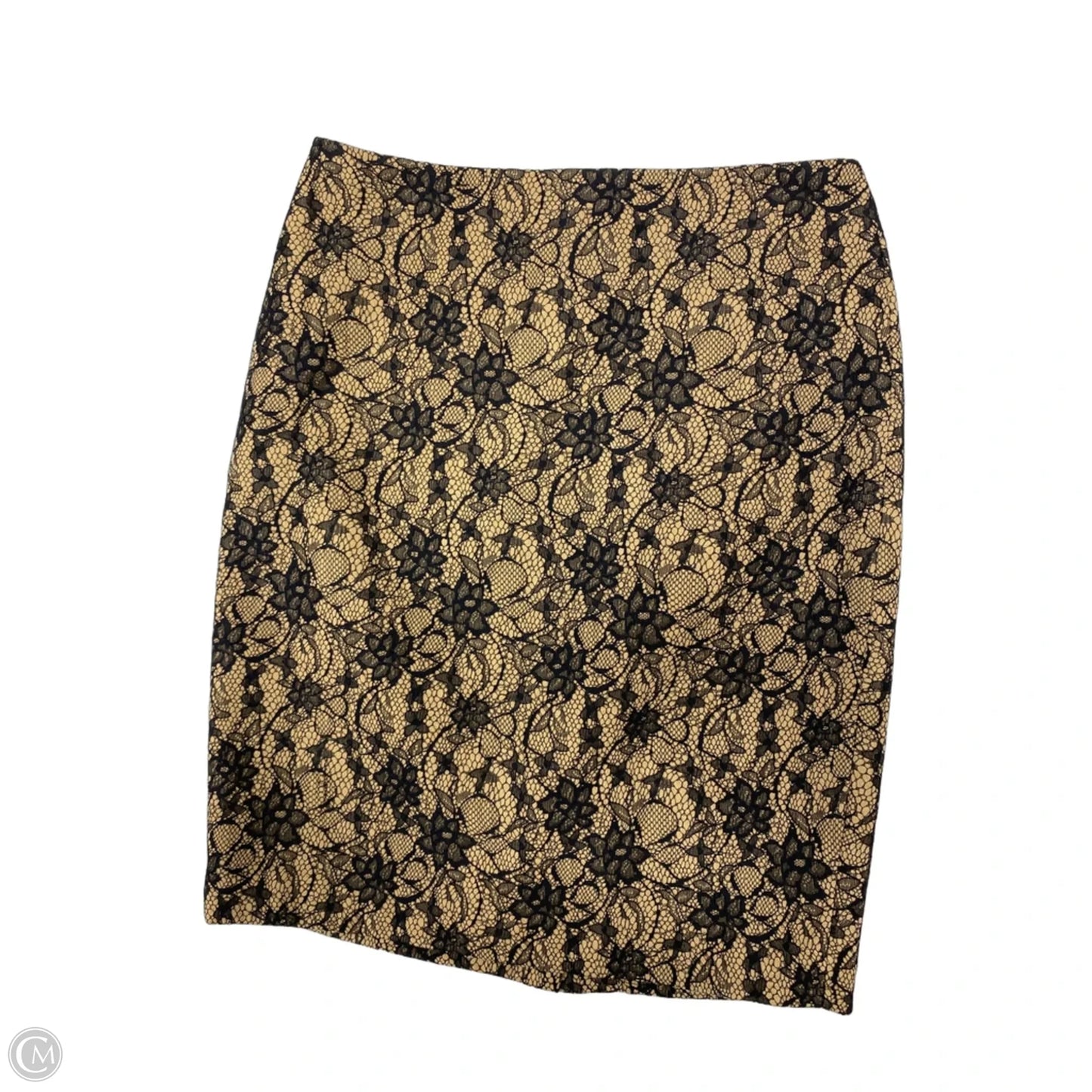 Skirt Midi By Talbots In Black & Cream, Size: 4p